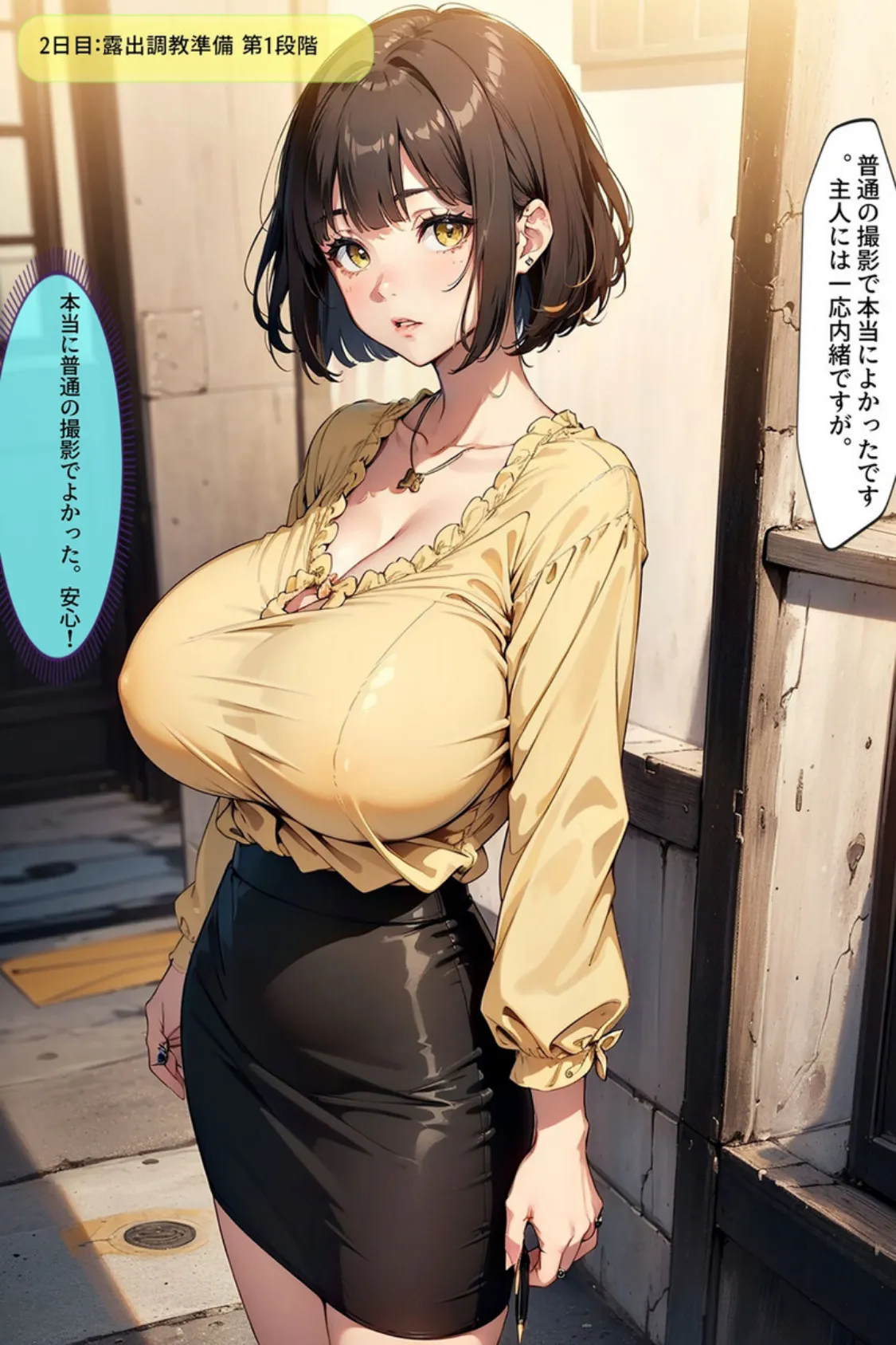 【全5作収録】巨乳人妻の莉子が言いなりになるまで…総集編 – Until Riko, a big-breasted married woman, obeys. モザイク版 8ページ