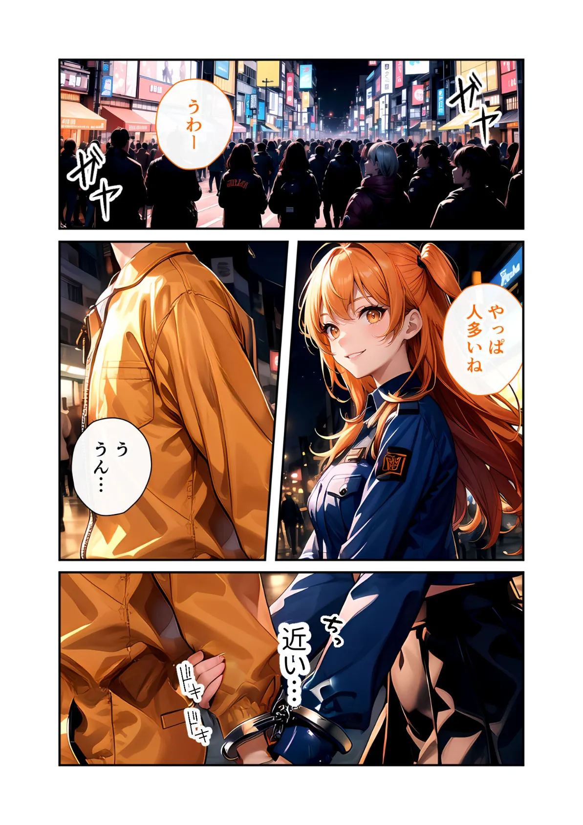 いちゃLOVE純情ベッドルーム 〜ハロウィンの夜、お菓子よりも甘いミニスカポリスの誘惑〜 モザイク版 9ページ