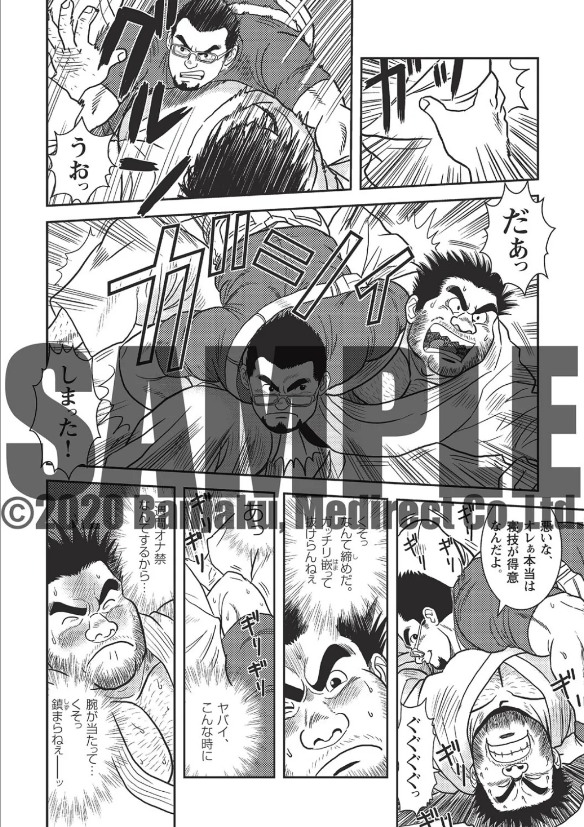 怒れる男 FLOWER 05 猪突猛進!/DRAW/追っかけて/たたかえ! ベアハッグ 3ページ