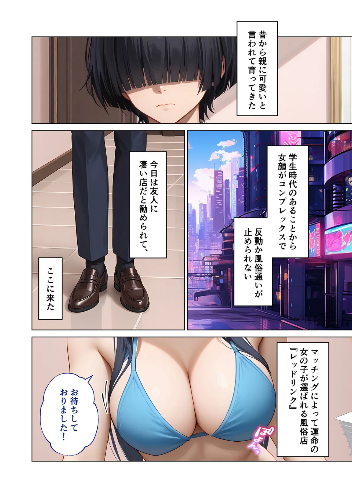 マッチング型純愛風俗店「レッドリンク」 第5話 〜元ヤンでも純愛できますか?〜 モザイク版 4ページ