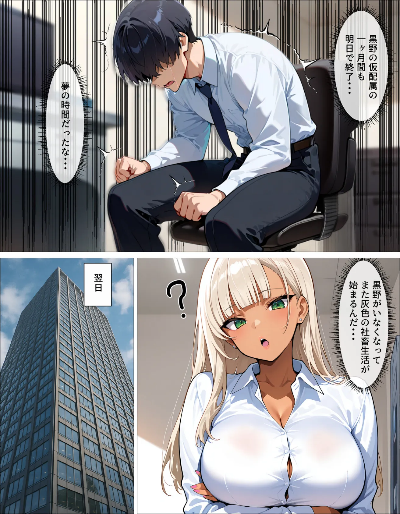 新卒の黒ギャルが「きも…」って言いながら搾精してくれる話（1） 10ページ