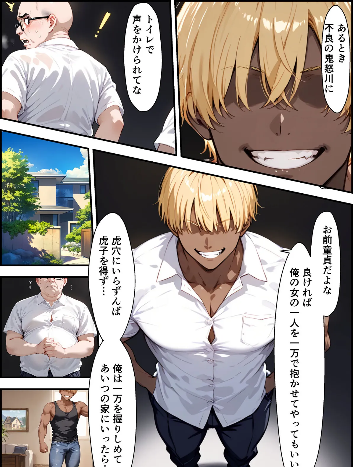 女手ひとつでボクを育ててくれた自慢の母がボクを守るためにいじめっ子の女になる話2 モザイク版 10ページ