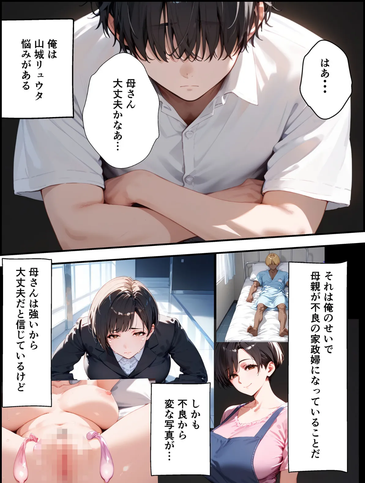 女手ひとつでボクを育ててくれた自慢の母がボクを守るためにいじめっ子の女になる話2 モザイク版 6ページ