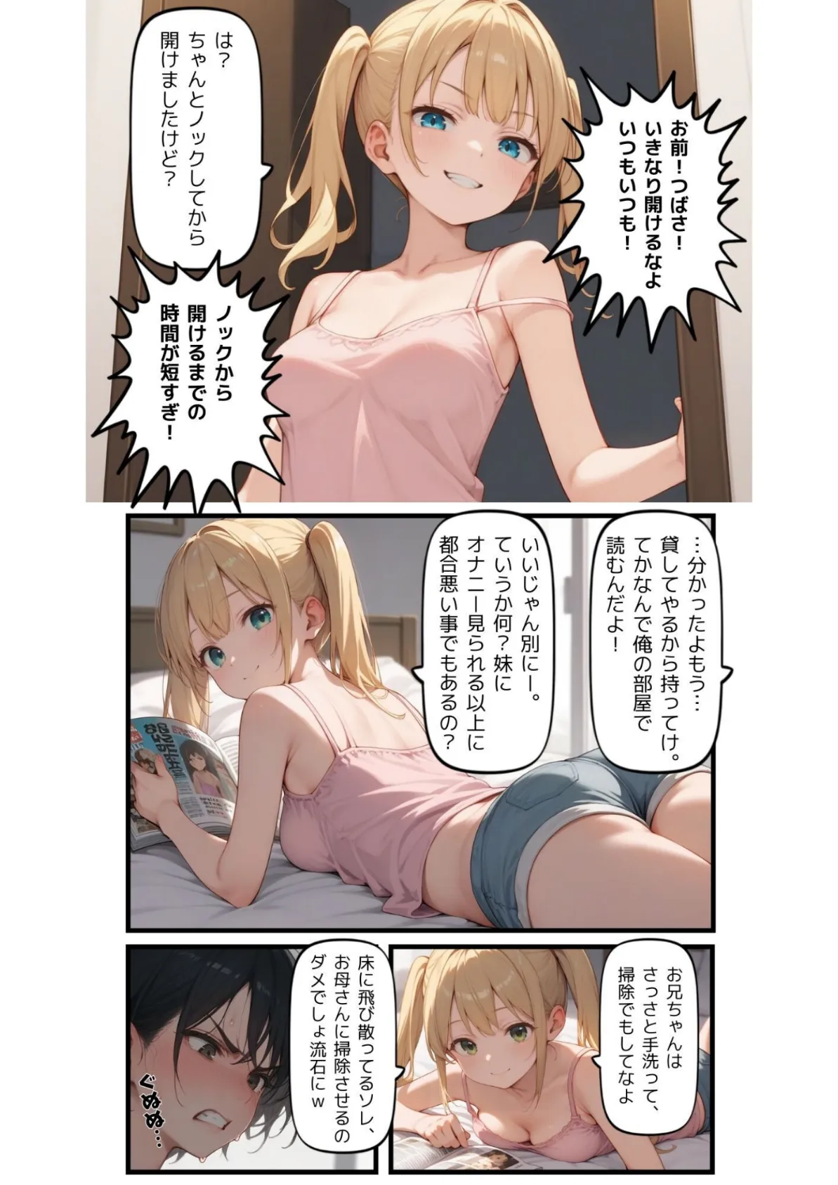 催●アプリでウザい妹と恐怖の生徒会長を支配する話 4ページ