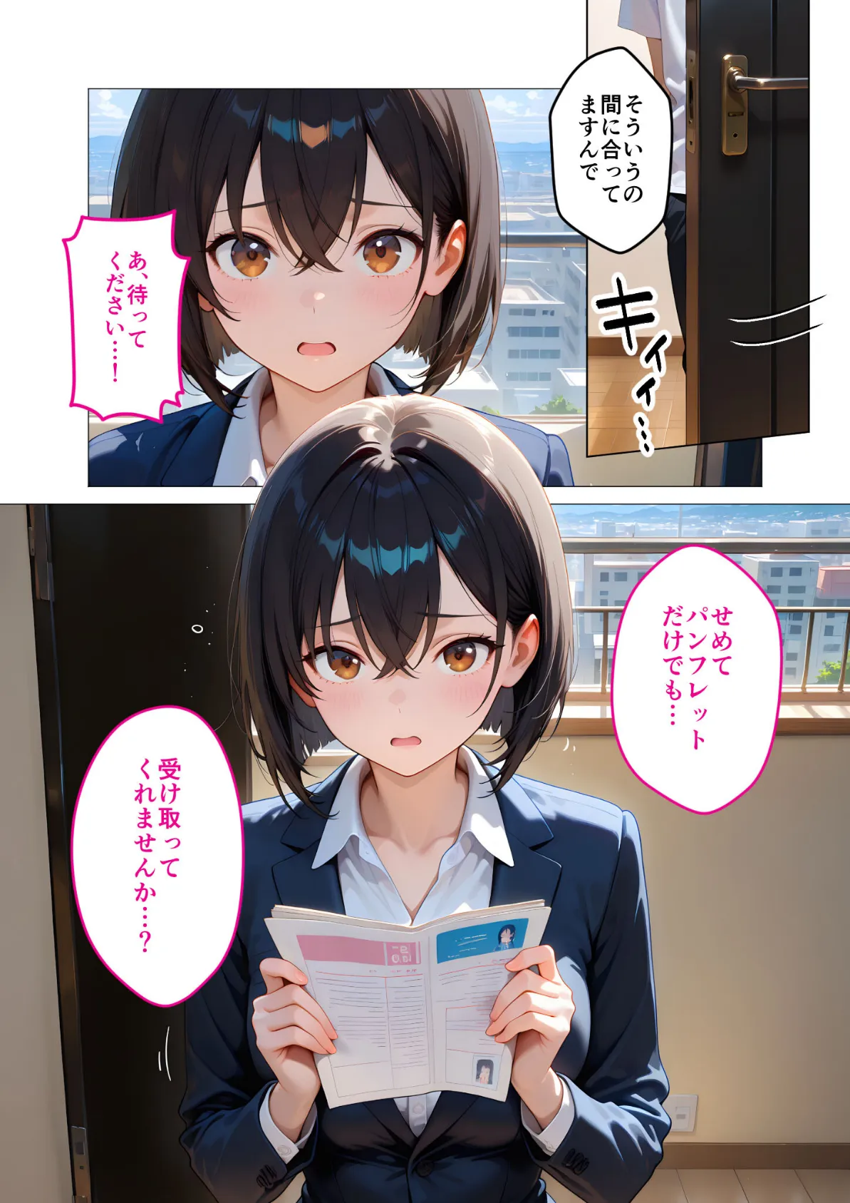 当店限定！セックス￥0サービス 〜新人営業さんの崖っぷちえっち〜 モザイク版 12ページ