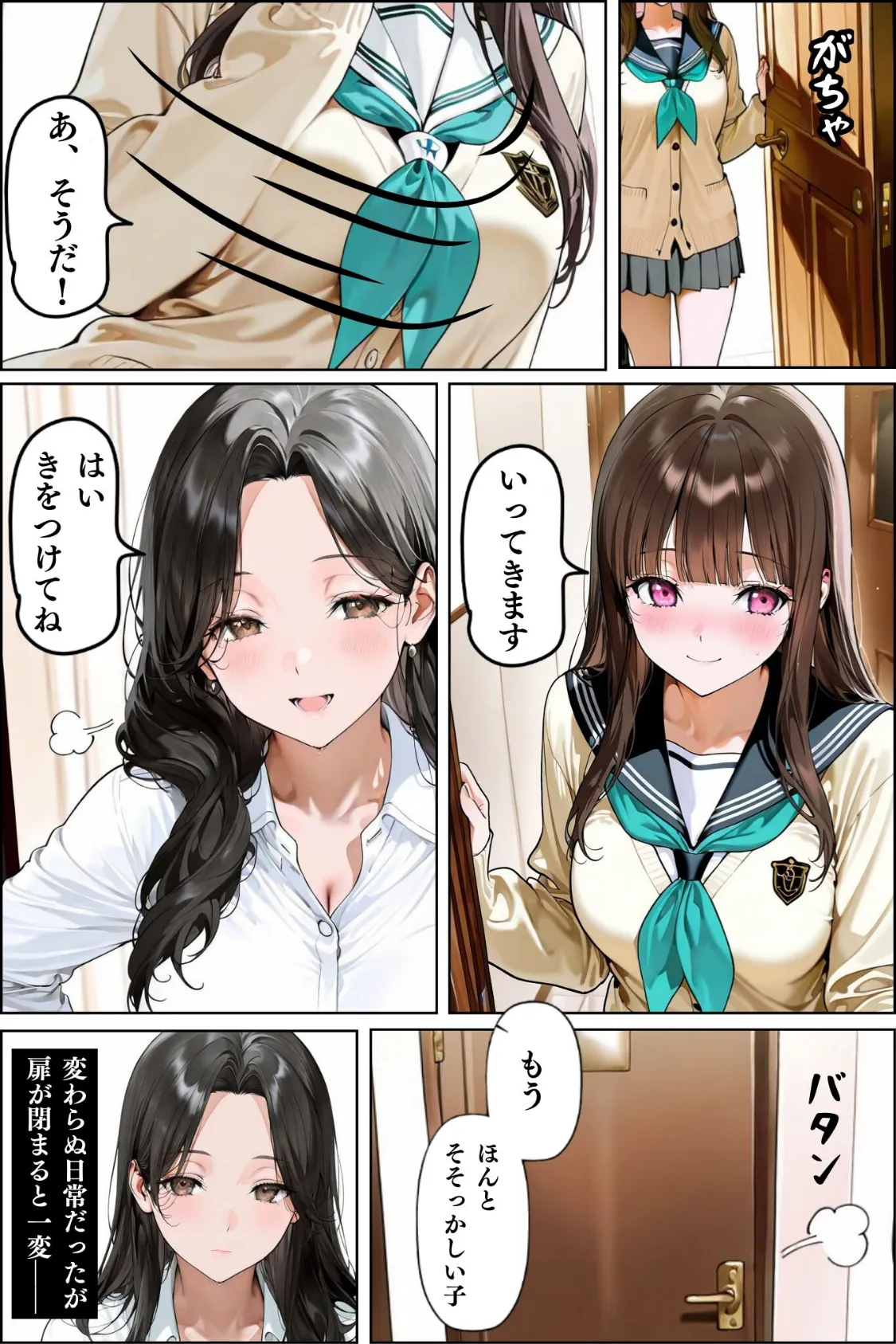 隣人種付け〜母の次は娘も アクメ管理で迎える絶頂〜 モザイク版 9ページ